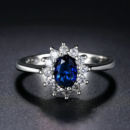 Anello con Pietra Blu