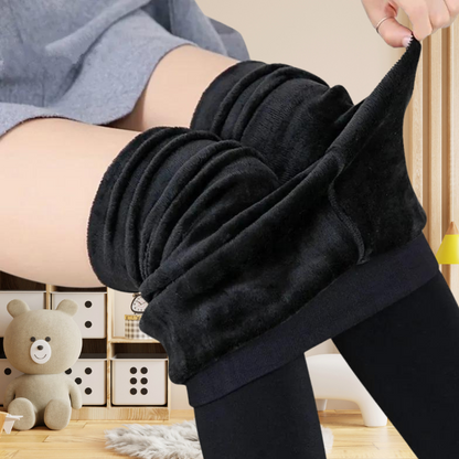 LEGGINGS INTERNI IN CALDO PILE DI VELLUTO DA DONNA