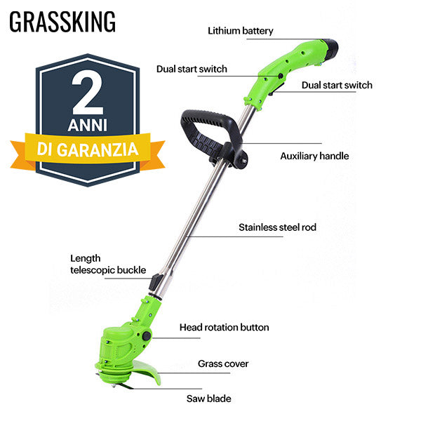 GRASSKING™ - TAGLIAERBA A BATTERIA